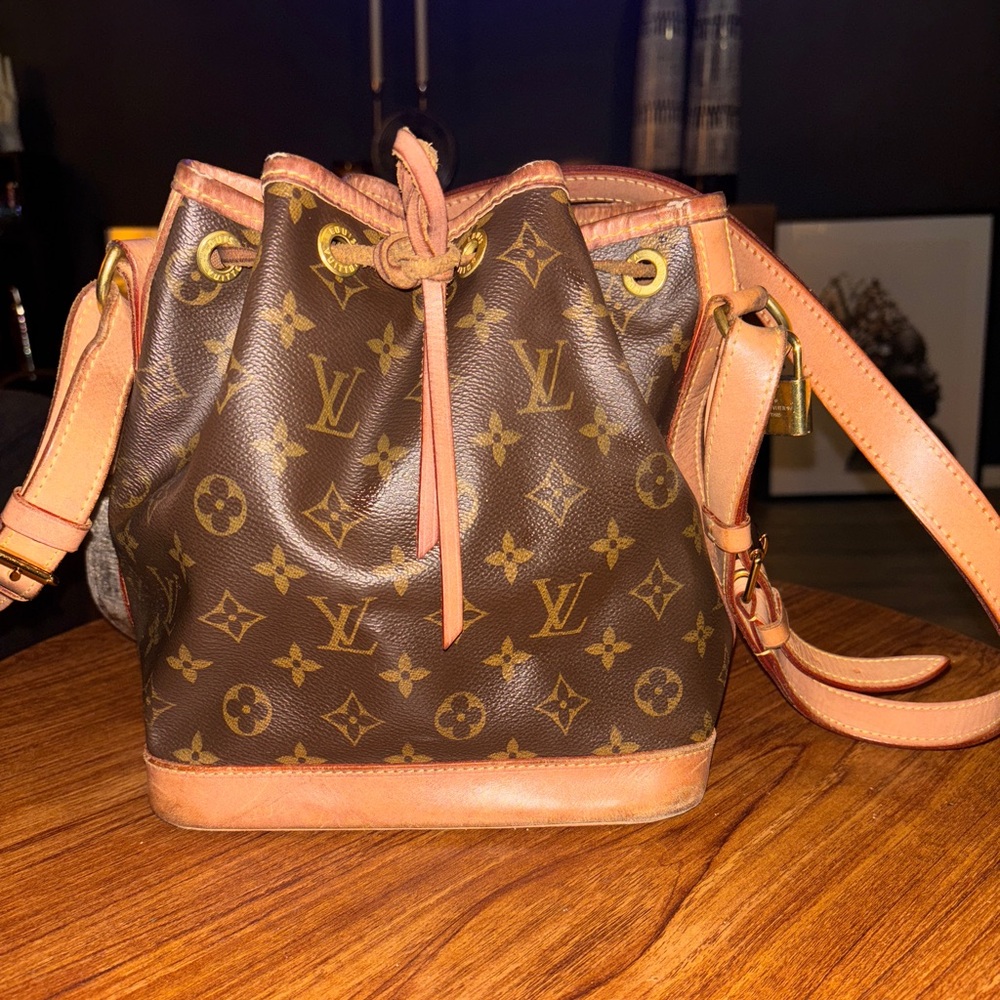 Louis Vuitton Brown Monogram Noe BB Bucket Bag